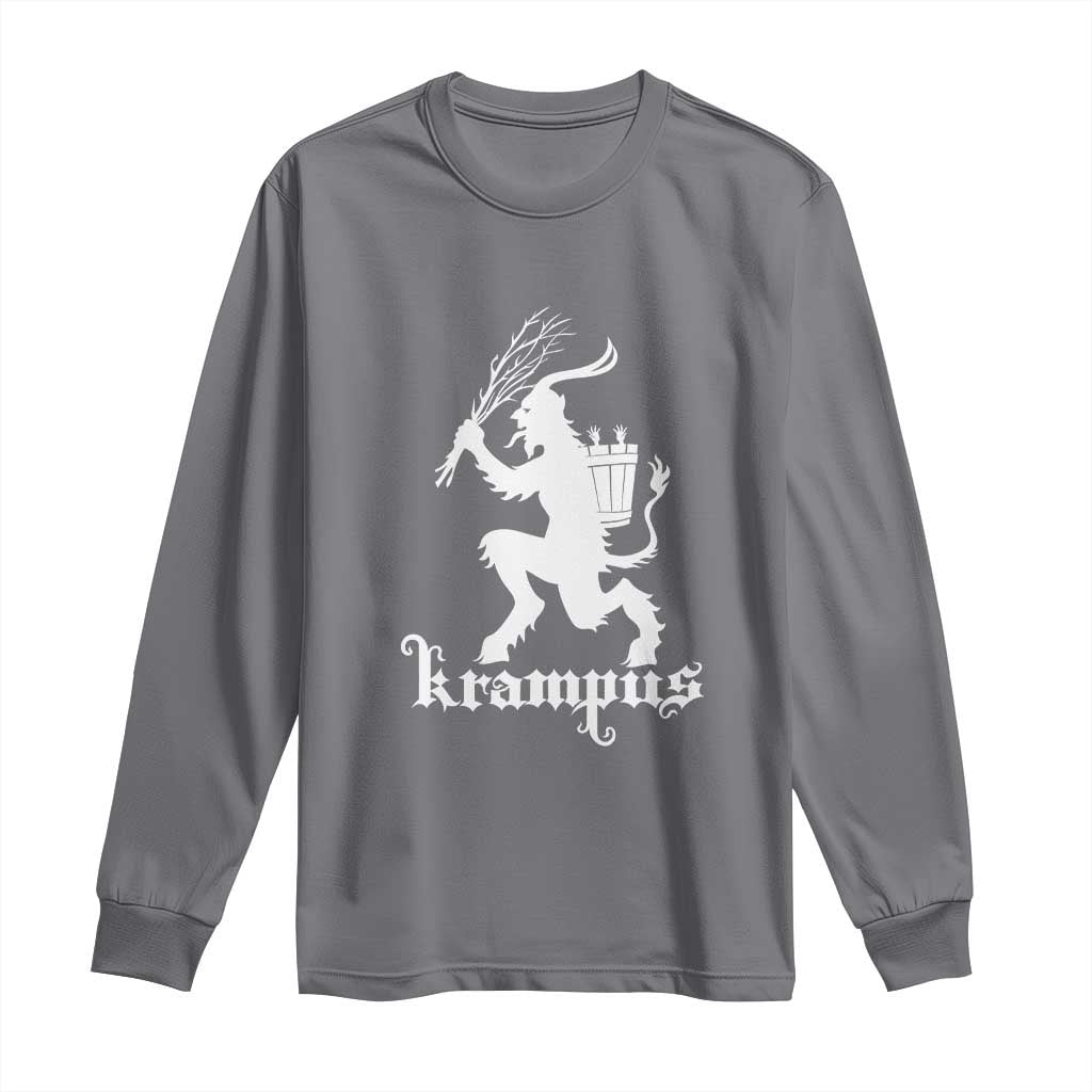 Mythical Krampus Long Sleeve Shirt Scary Christmas Horror Occult Holiday Eastern Folklore