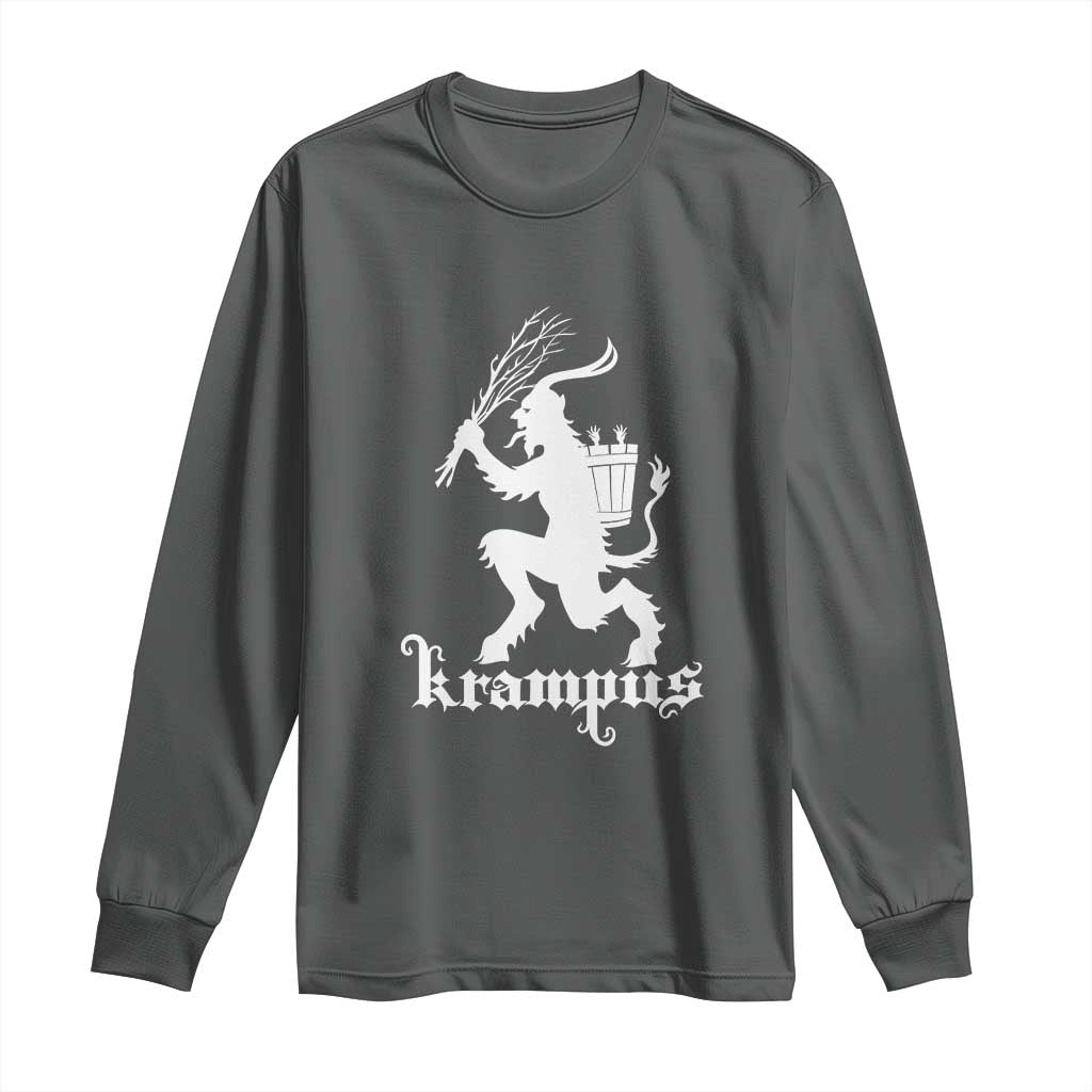 Mythical Krampus Long Sleeve Shirt Scary Christmas Horror Occult Holiday Eastern Folklore