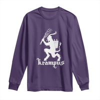 Mythical Krampus Long Sleeve Shirt Scary Christmas Horror Occult Holiday Eastern Folklore