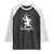 Mythical Krampus Raglan Shirt Scary Christmas Horror Occult Holiday Eastern Folklore