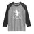 Mythical Krampus Raglan Shirt Scary Christmas Horror Occult Holiday Eastern Folklore