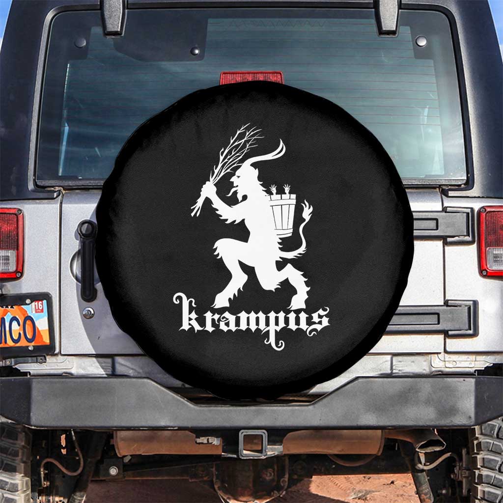 Mythical Krampus Spare Tire Cover Scary Christmas Horror Occult Holiday Eastern Folklore