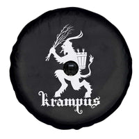 Mythical Krampus Spare Tire Cover Scary Christmas Horror Occult Holiday Eastern Folklore