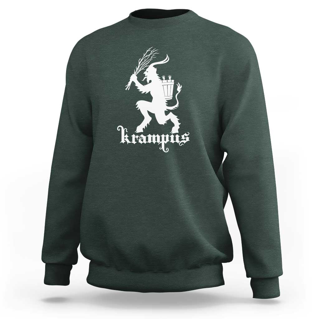 Mythical Krampus Sweatshirt Scary Christmas Horror Occult Holiday Eastern Folklore