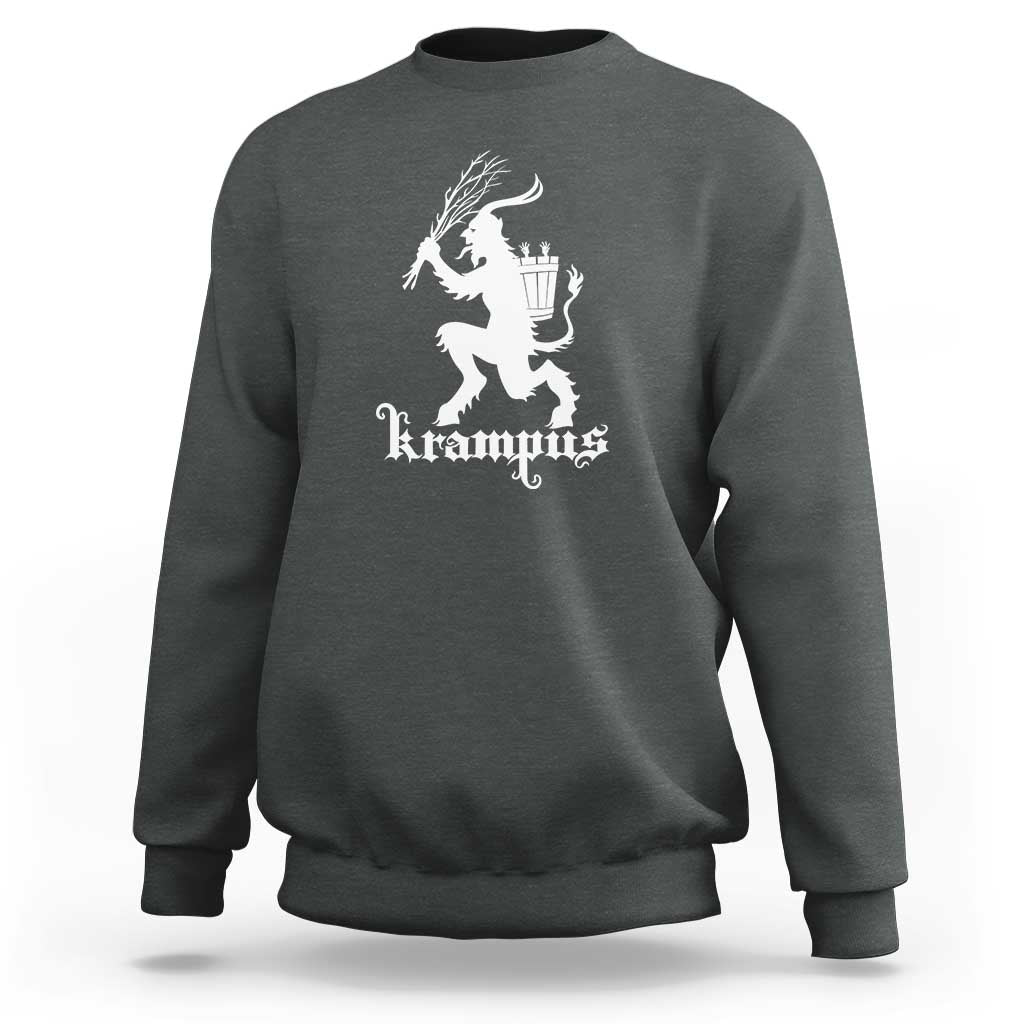 Mythical Krampus Sweatshirt Scary Christmas Horror Occult Holiday Eastern Folklore