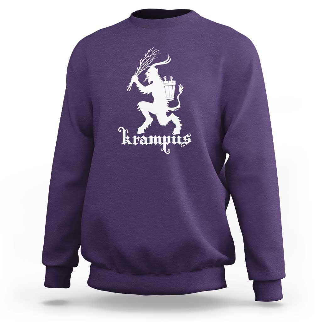 Mythical Krampus Sweatshirt Scary Christmas Horror Occult Holiday Eastern Folklore
