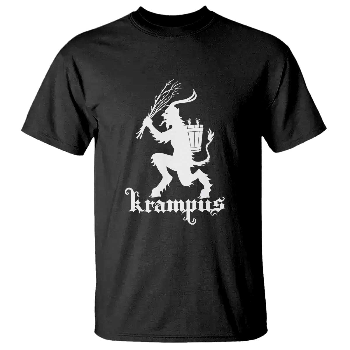 Mythical Krampus T Shirt Scary Christmas Horror Occult Holiday Eastern Folklore