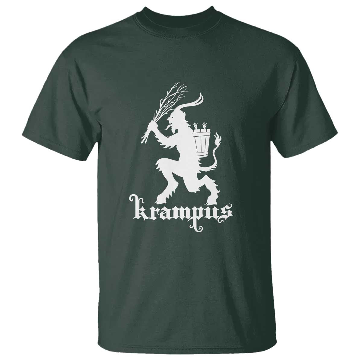 Mythical Krampus T Shirt Scary Christmas Horror Occult Holiday Eastern Folklore
