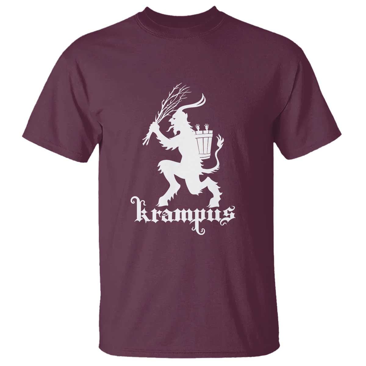 Mythical Krampus T Shirt Scary Christmas Horror Occult Holiday Eastern Folklore