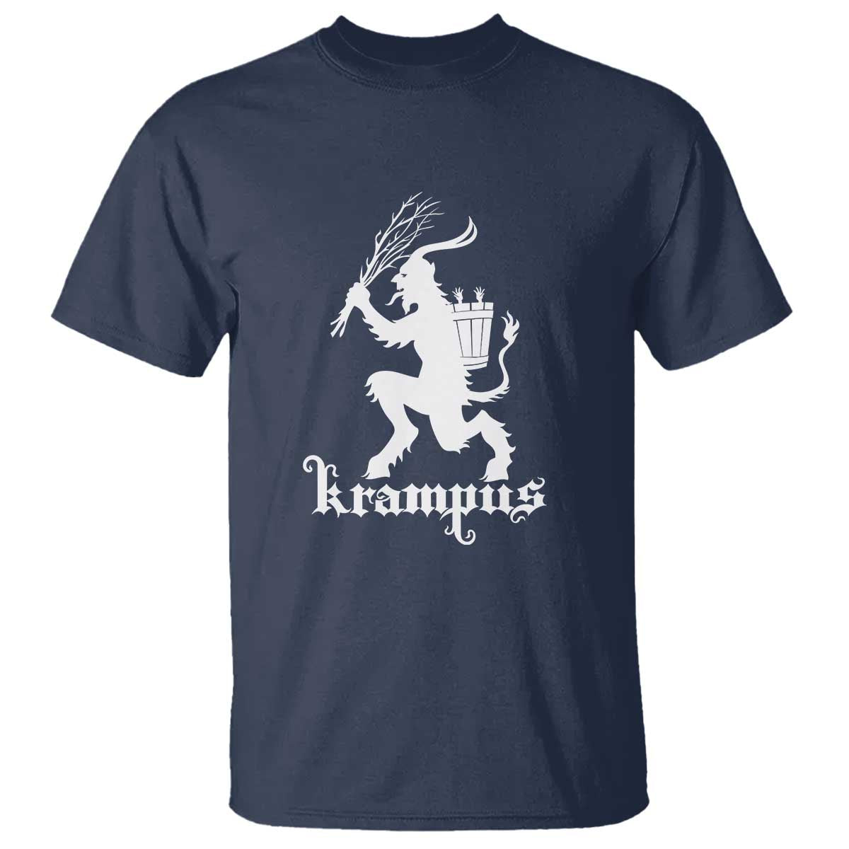 Mythical Krampus T Shirt Scary Christmas Horror Occult Holiday Eastern Folklore