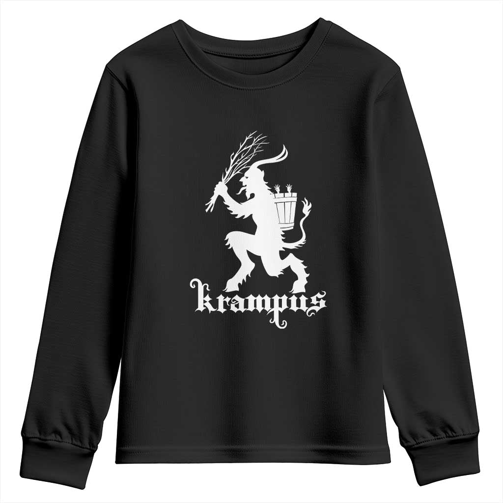 Mythical Krampus Youth Sweatshirt Scary Christmas Horror Occult Holiday Eastern Folklore