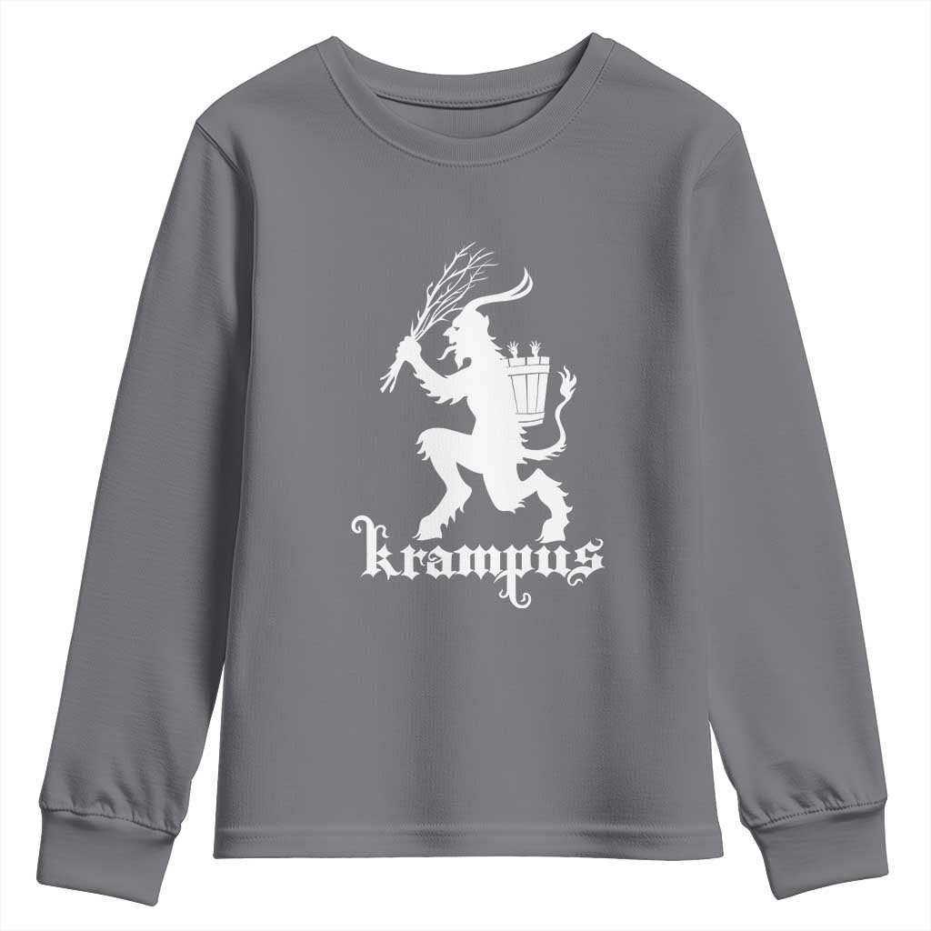 Mythical Krampus Youth Sweatshirt Scary Christmas Horror Occult Holiday Eastern Folklore