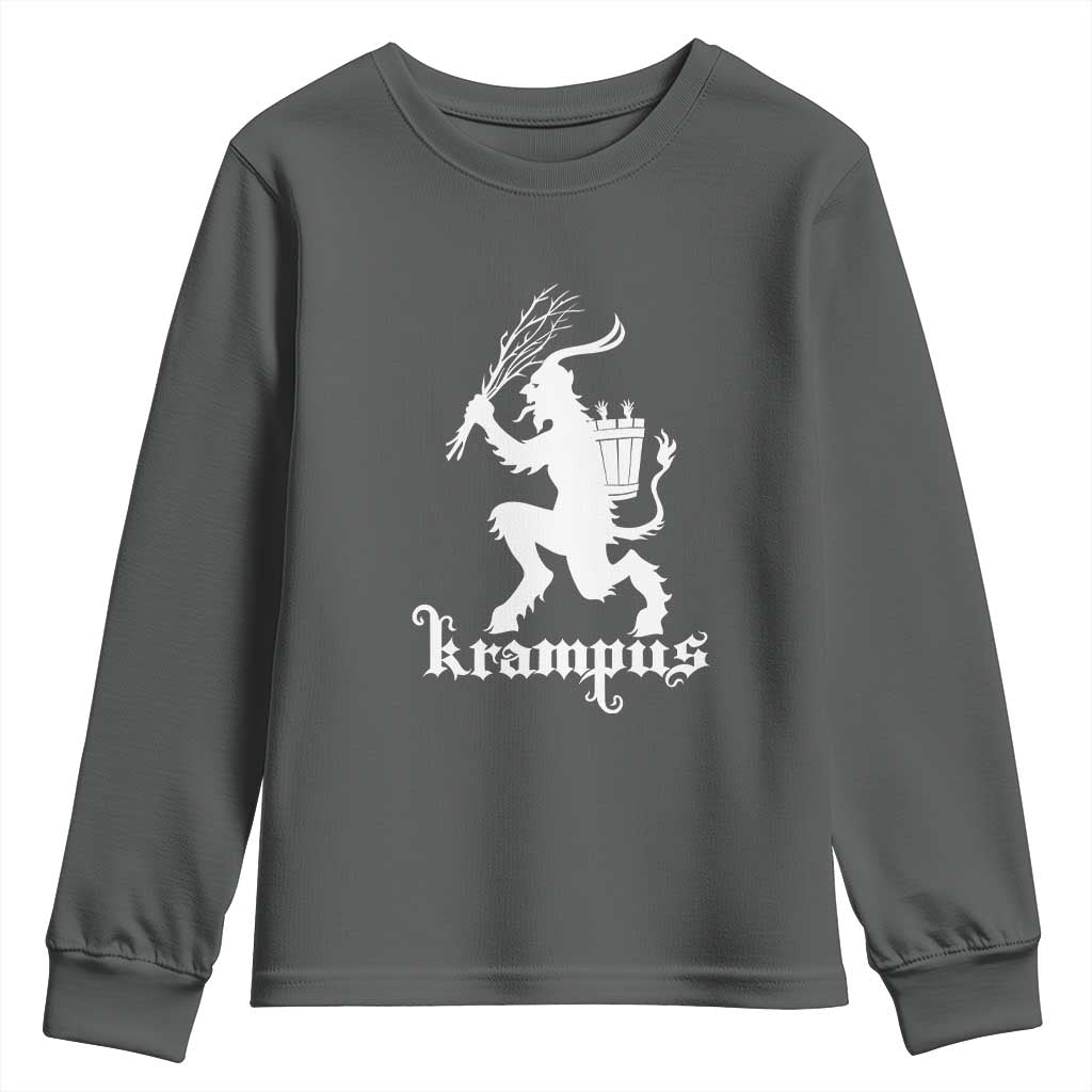 Mythical Krampus Youth Sweatshirt Scary Christmas Horror Occult Holiday Eastern Folklore