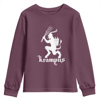 Mythical Krampus Youth Sweatshirt Scary Christmas Horror Occult Holiday Eastern Folklore