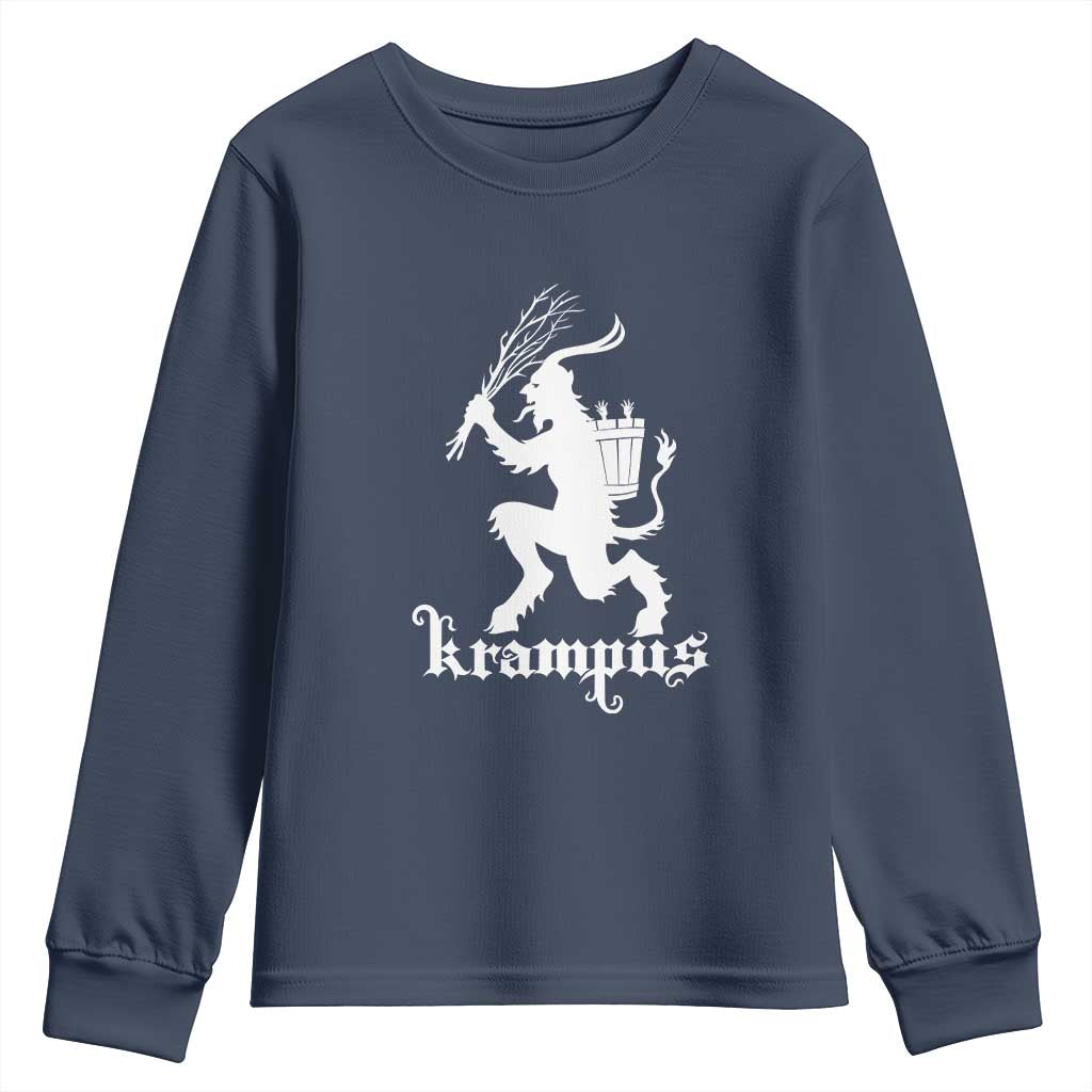 Mythical Krampus Youth Sweatshirt Scary Christmas Horror Occult Holiday Eastern Folklore