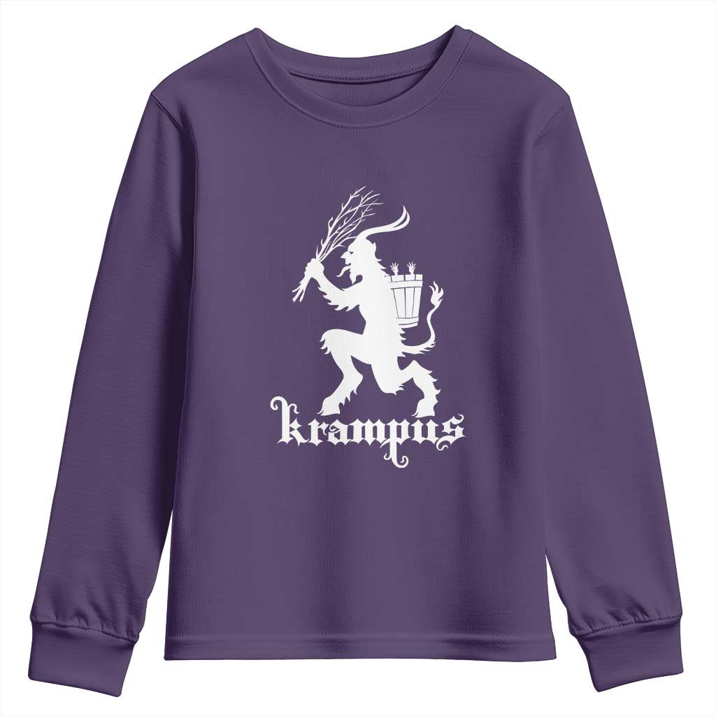 Mythical Krampus Youth Sweatshirt Scary Christmas Horror Occult Holiday Eastern Folklore
