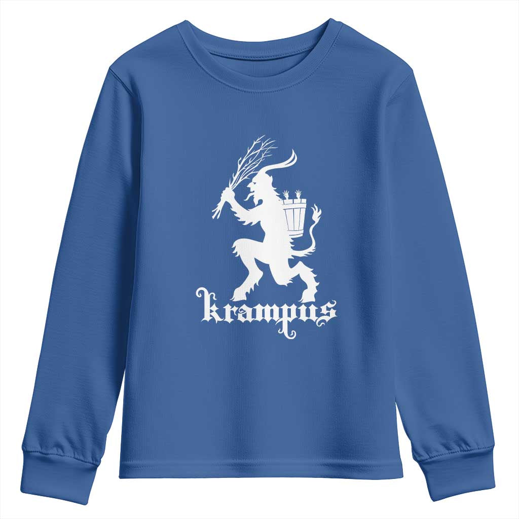 Mythical Krampus Youth Sweatshirt Scary Christmas Horror Occult Holiday Eastern Folklore