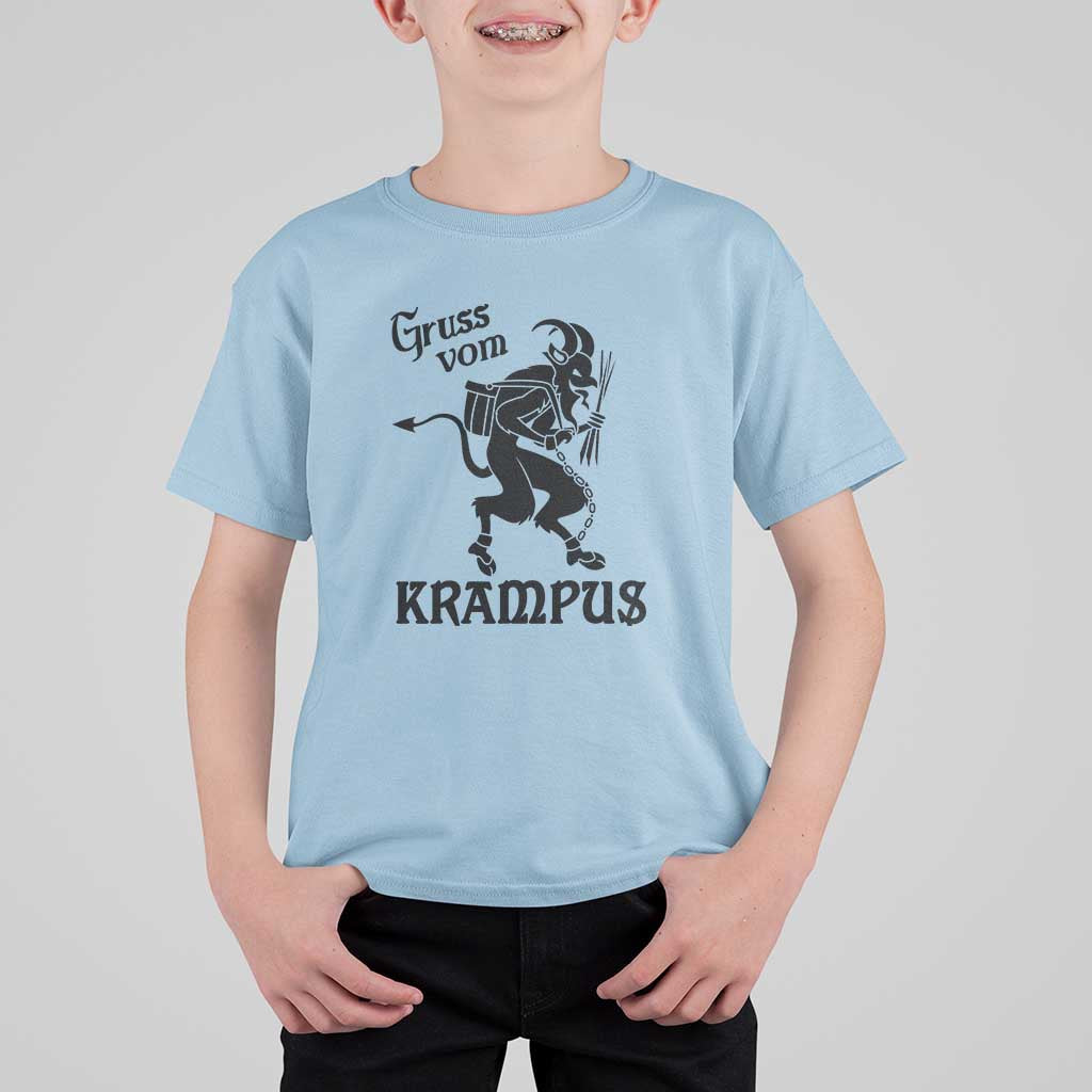 Krampus T Shirt For Kid Gruss Vom Greetings - Wonder Print Shop