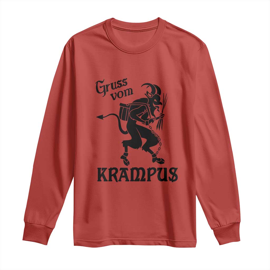 Krampus Long Sleeve Shirt Gruss Vom Greetings