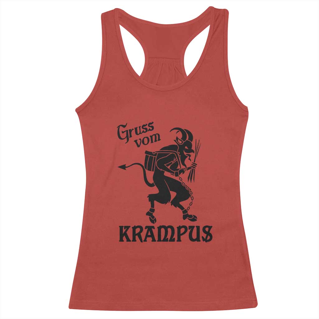 Krampus Racerback Tank Top Gruss Vom Greetings