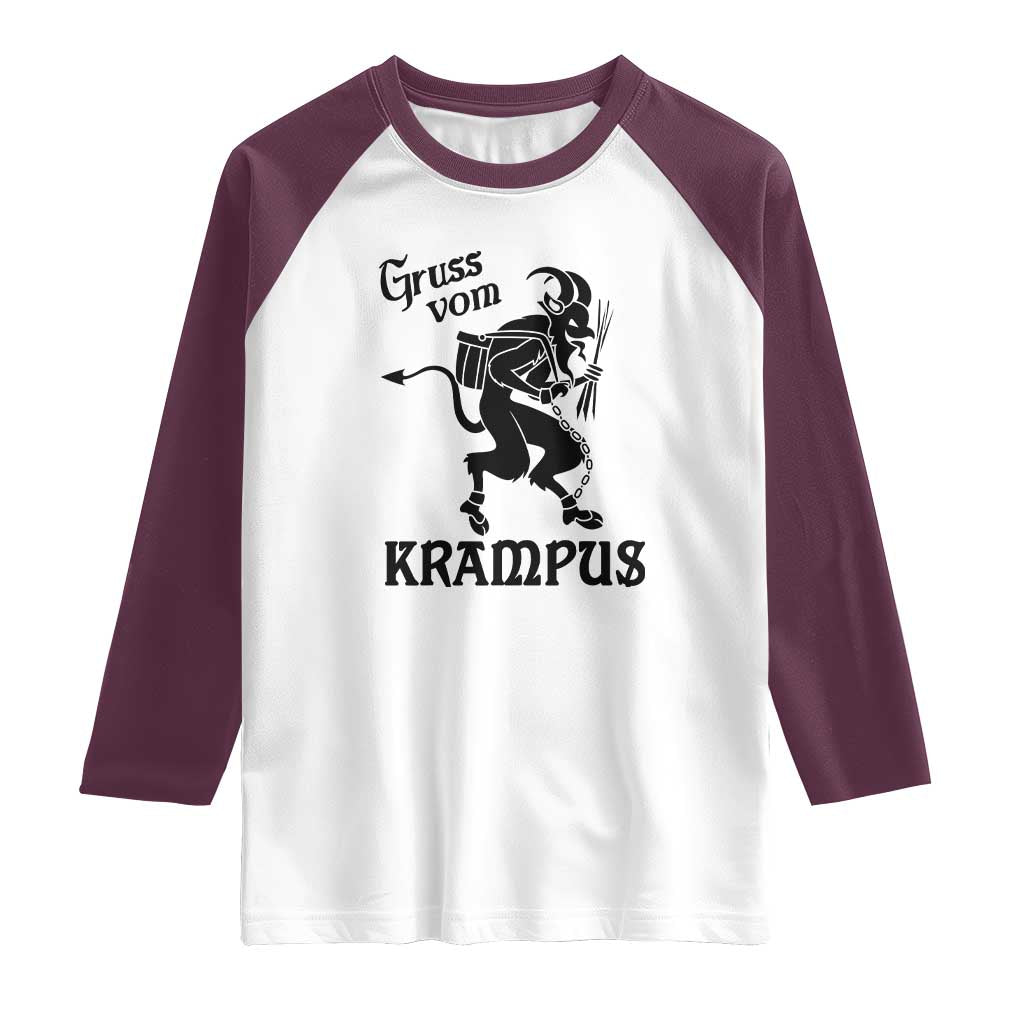 Krampus Raglan Shirt Gruss Vom Greetings