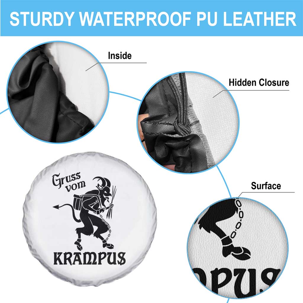 Krampus Spare Tire Cover Gruss Vom Greetings