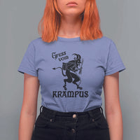 Krampus T Shirt For Women Gruss Vom Greetings - Wonder Print Shop