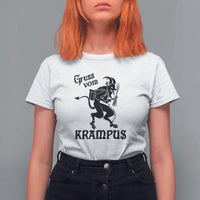 Krampus T Shirt For Women Gruss Vom Greetings - Wonder Print Shop