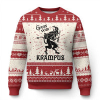 Krampus Ugly Christmas Sweater Gruss Vom Greetings - Wonder Print Shop