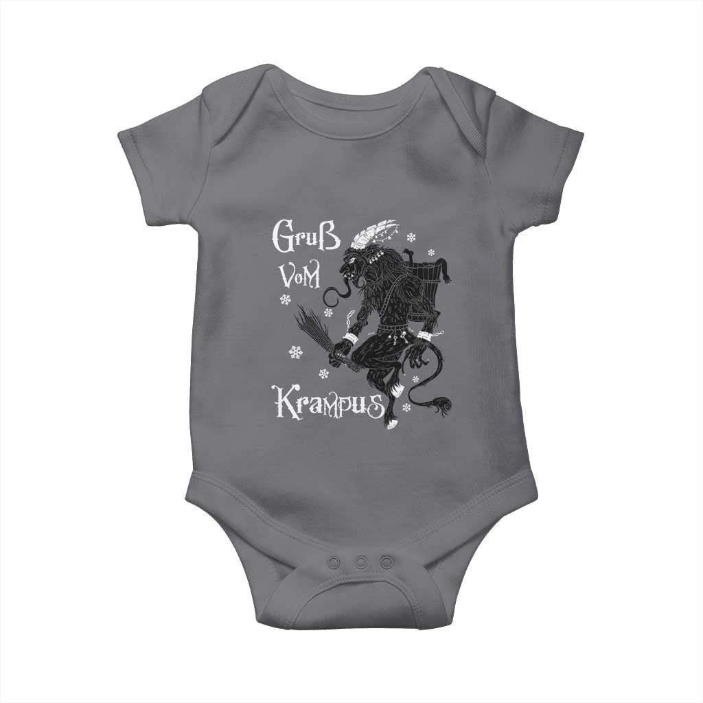 Mythical Krampus Baby Onesie Gruss Vom Christmas Horror Figure Greeting