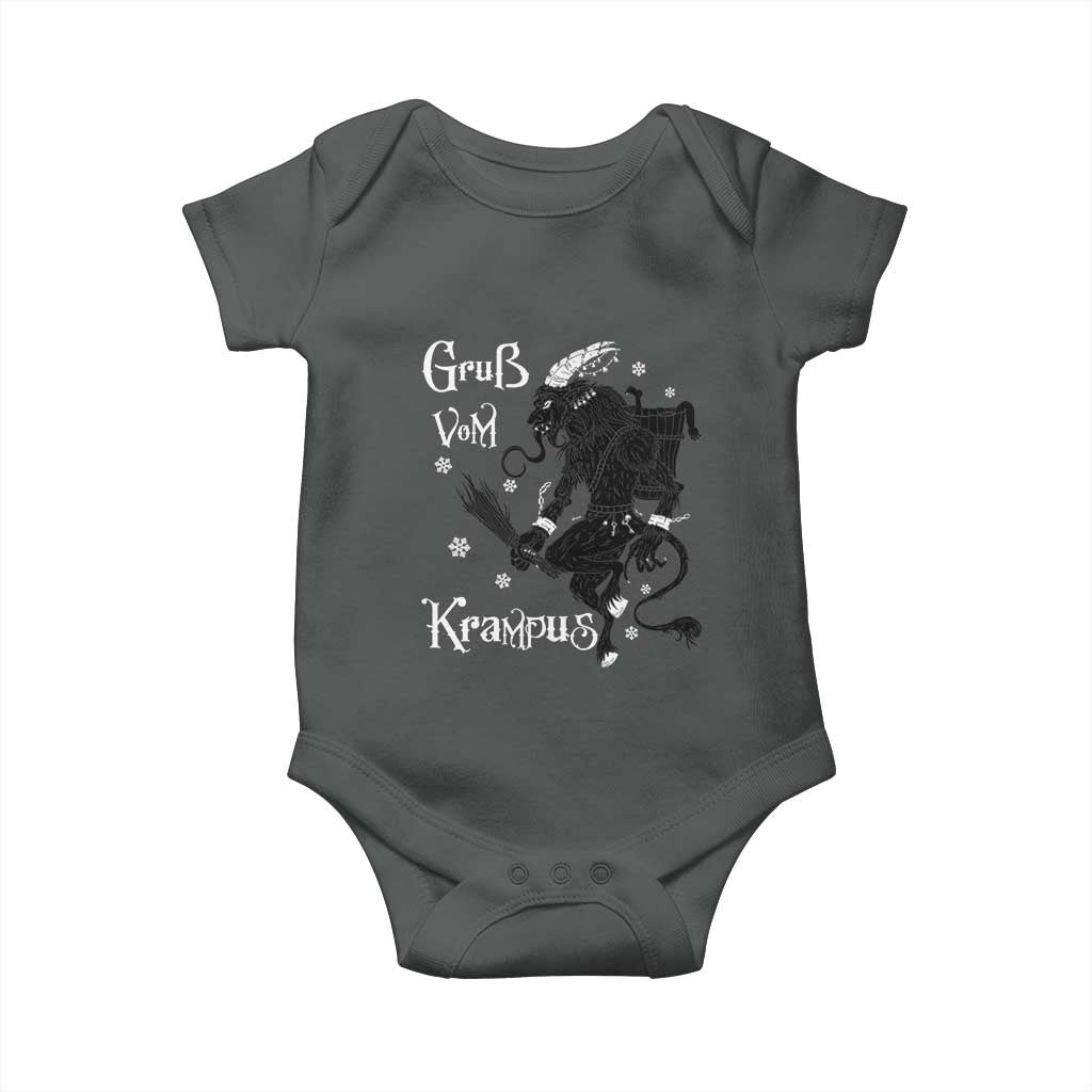 Mythical Krampus Baby Onesie Gruss Vom Christmas Horror Figure Greeting