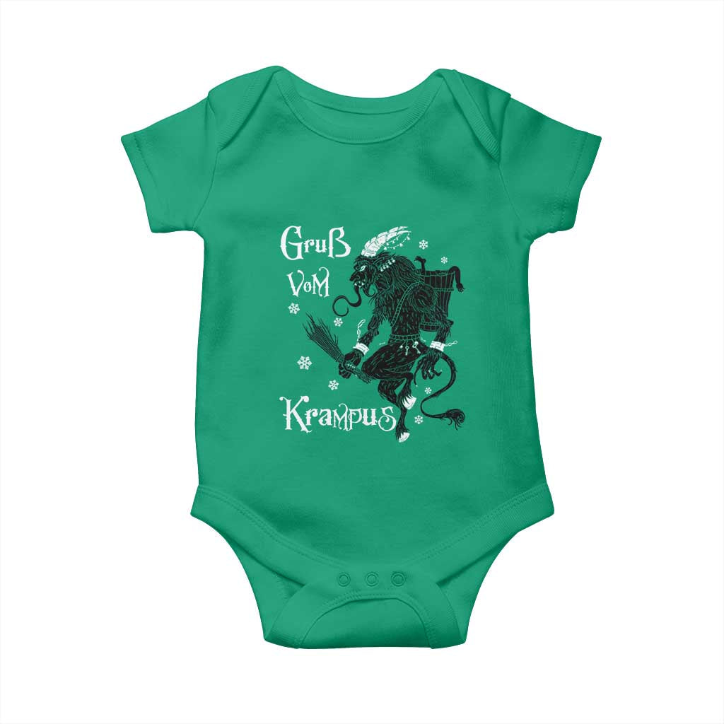 Mythical Krampus Baby Onesie Gruss Vom Christmas Horror Figure Greeting