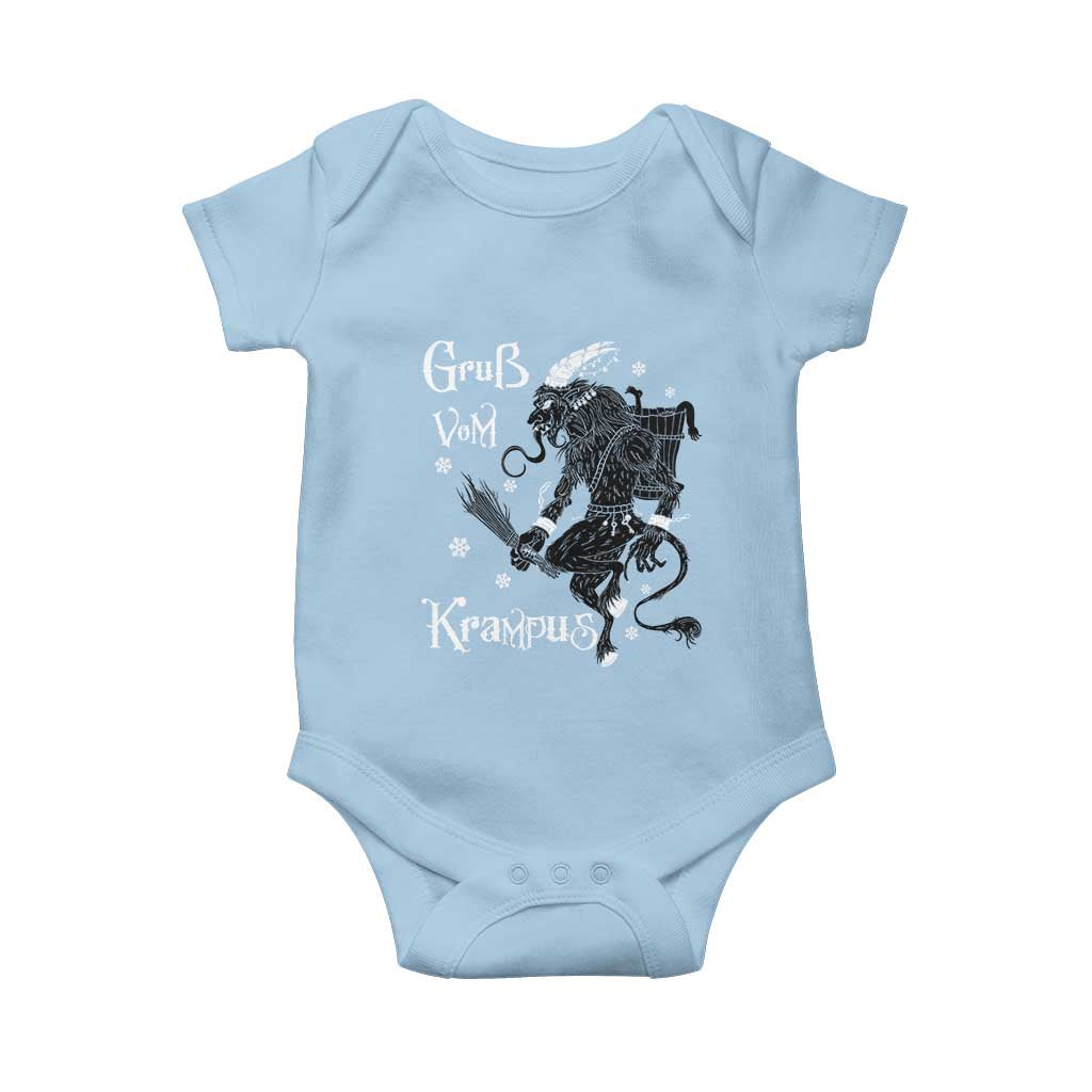 Mythical Krampus Baby Onesie Gruss Vom Christmas Horror Figure Greeting