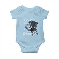 Mythical Krampus Baby Onesie Gruss Vom Christmas Horror Figure Greeting