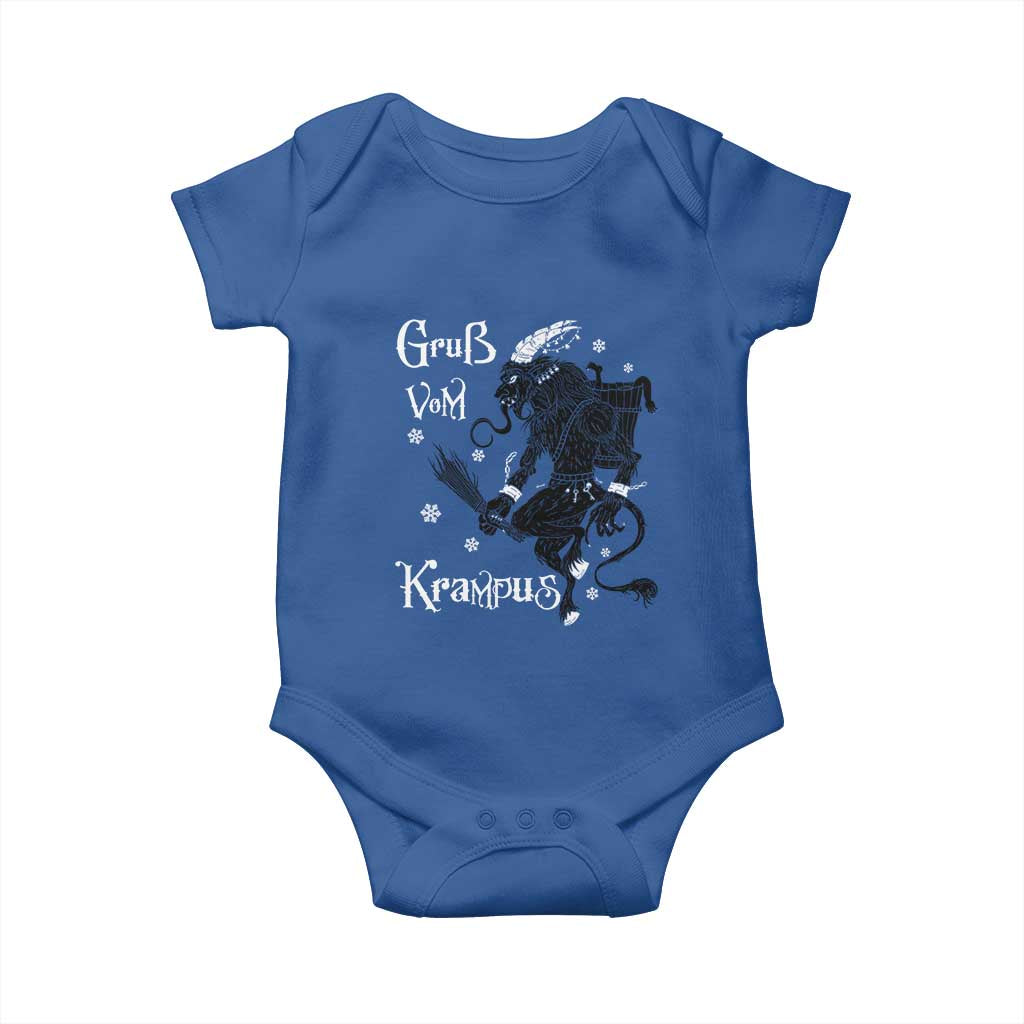 Mythical Krampus Baby Onesie Gruss Vom Christmas Horror Figure Greeting