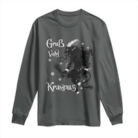 Mythical Krampus Long Sleeve Shirt Gruss Vom Christmas Horror Figure Greeting
