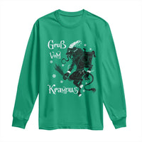 Mythical Krampus Long Sleeve Shirt Gruss Vom Christmas Horror Figure Greeting