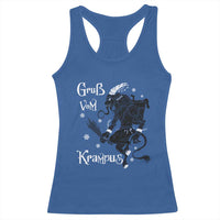Mythical Krampus Racerback Tank Top Gruss Vom Christmas Horror Figure Greeting