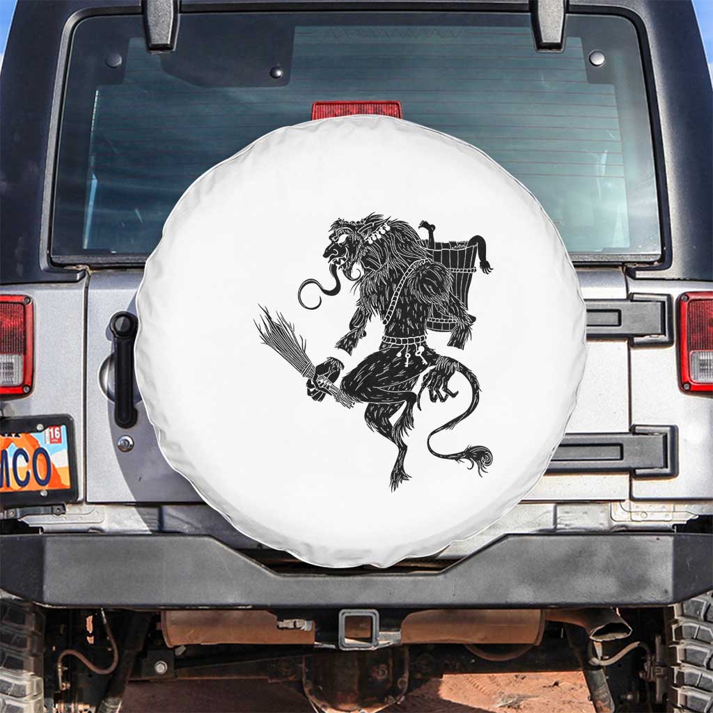 Mythical Krampus Spare Tire Cover Gruss Vom Christmas Horror Figure Greeting