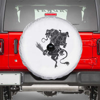 Mythical Krampus Spare Tire Cover Gruss Vom Christmas Horror Figure Greeting