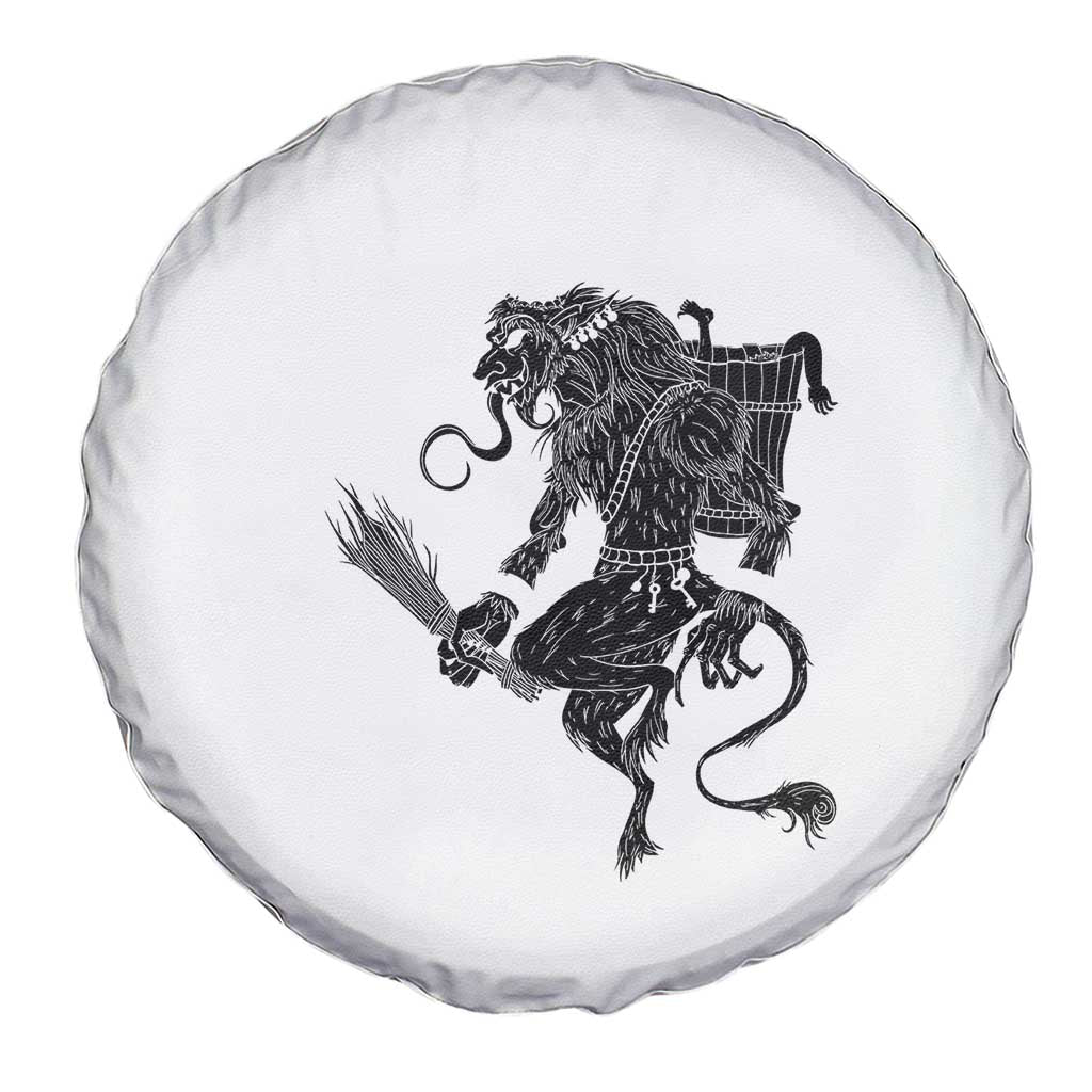 Mythical Krampus Spare Tire Cover Gruss Vom Christmas Horror Figure Greeting