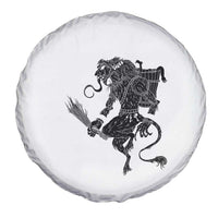 Mythical Krampus Spare Tire Cover Gruss Vom Christmas Horror Figure Greeting