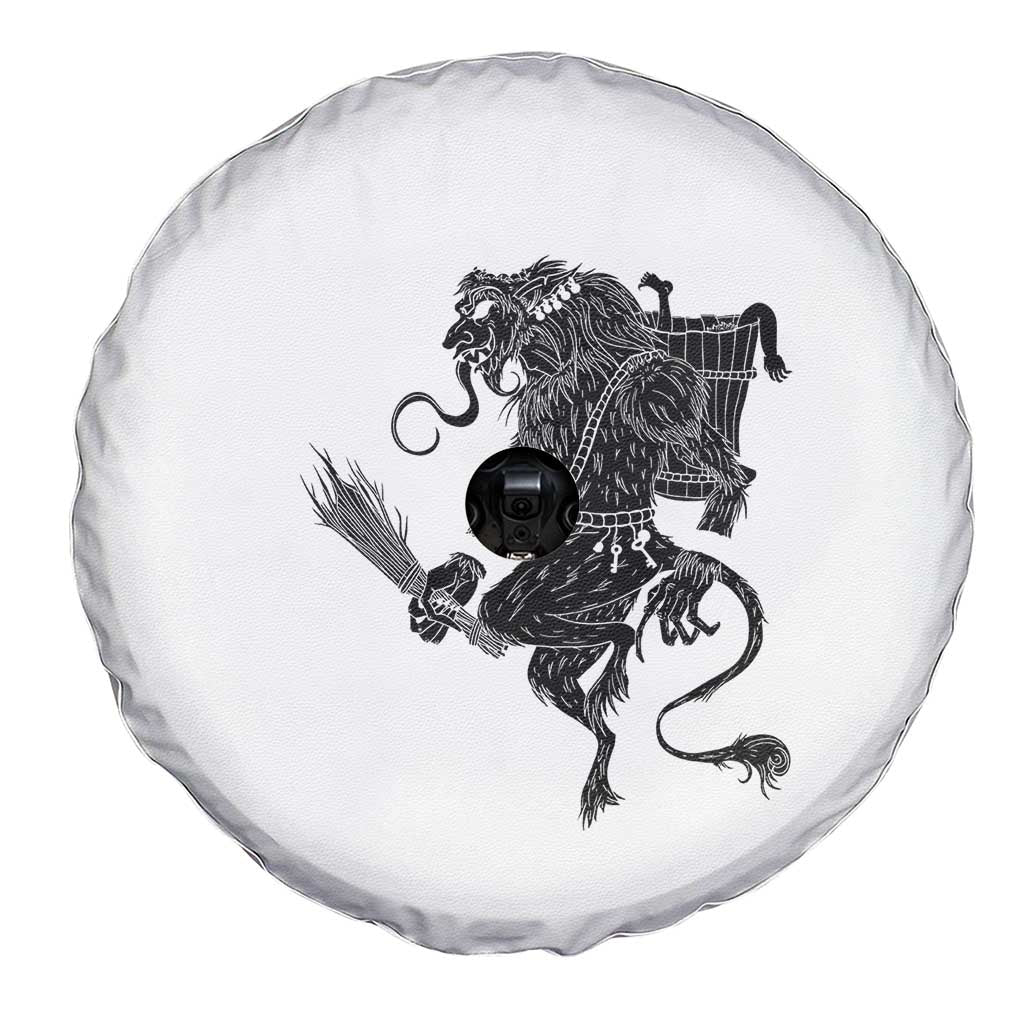 Mythical Krampus Spare Tire Cover Gruss Vom Christmas Horror Figure Greeting