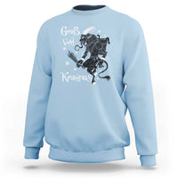 Mythical Krampus Sweatshirt Gruss Vom Christmas Horror Figure Greeting