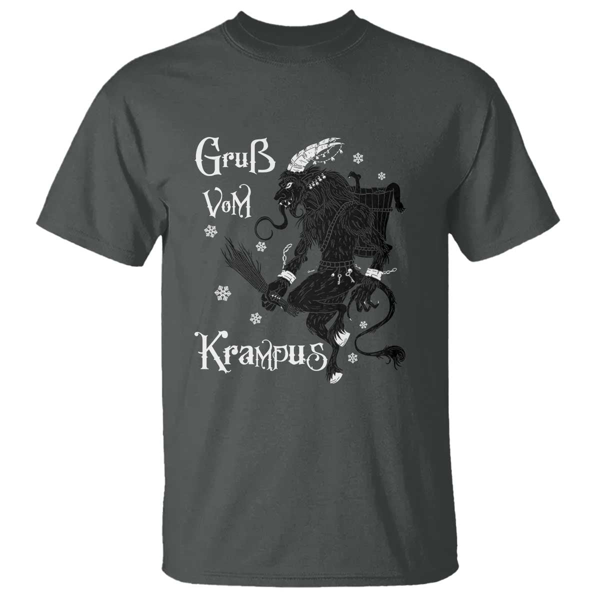Mythical Krampus T Shirt Gruss Vom Christmas Horror Figure Greeting
