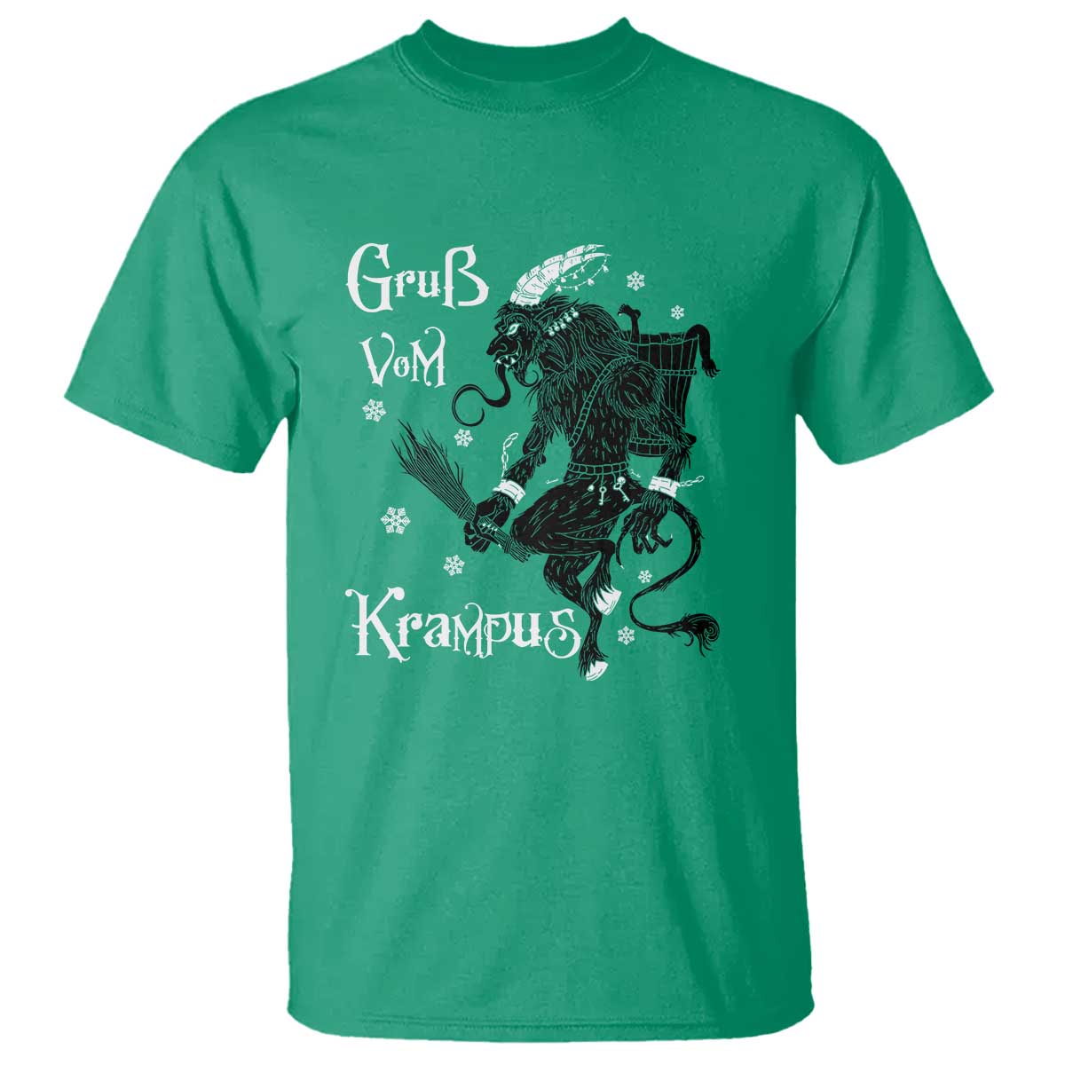 Mythical Krampus T Shirt Gruss Vom Christmas Horror Figure Greeting