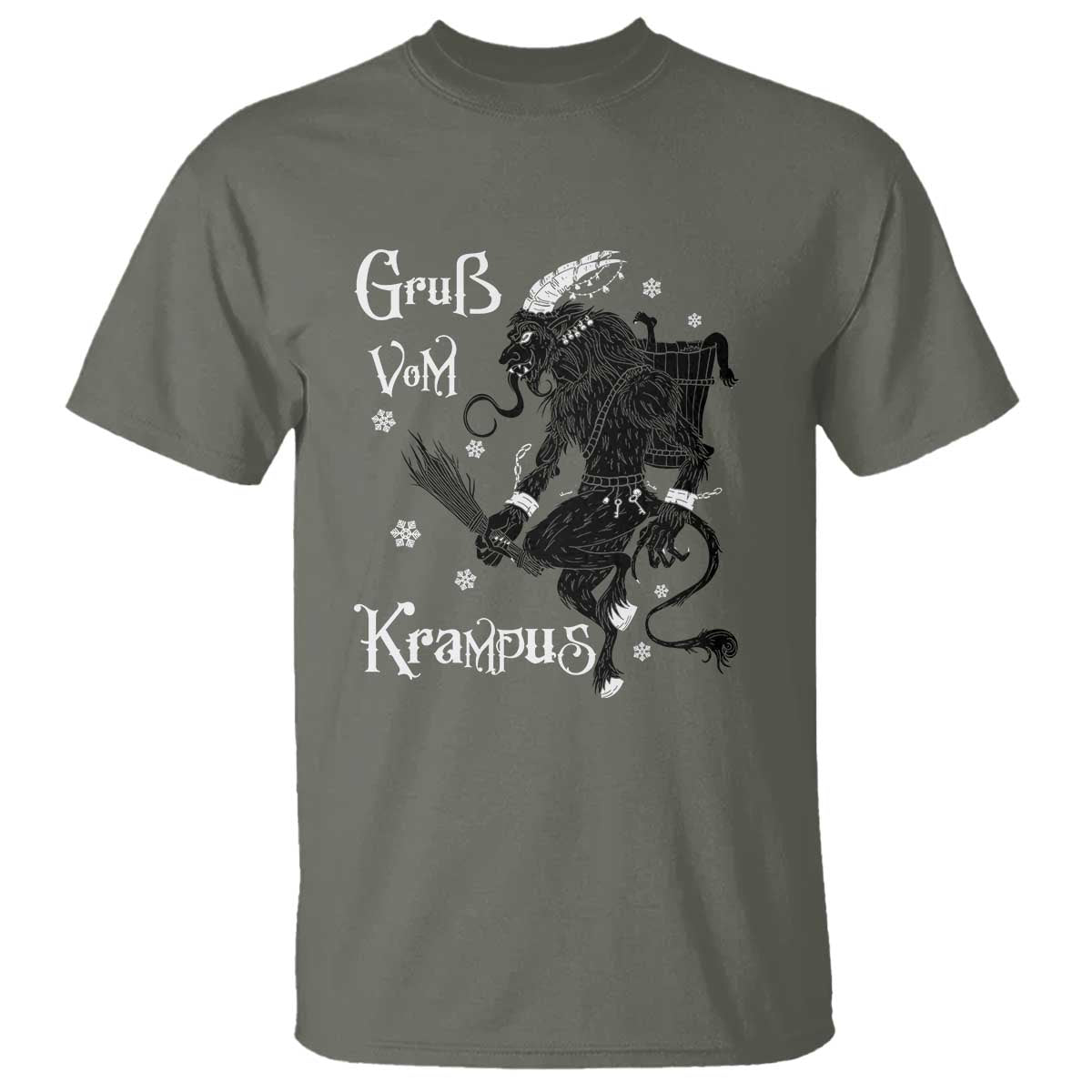 Mythical Krampus T Shirt Gruss Vom Christmas Horror Figure Greeting