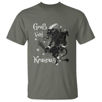 Mythical Krampus T Shirt Gruss Vom Christmas Horror Figure Greeting