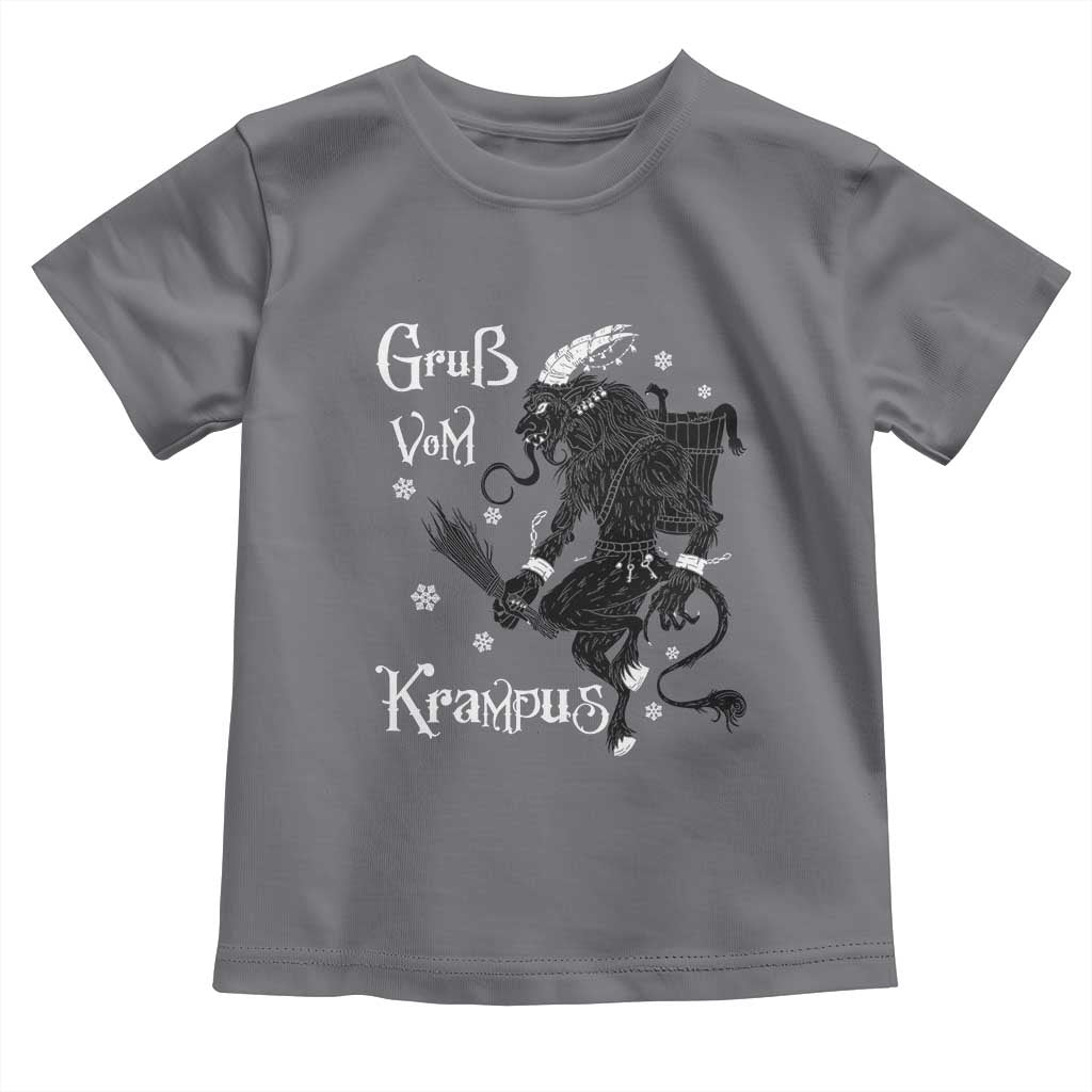 Mythical Krampus Toddler T Shirt Gruss Vom Christmas Horror Figure Greeting