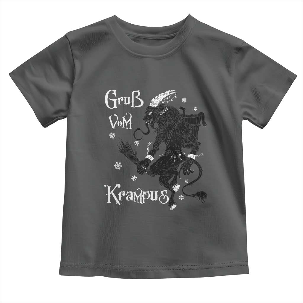 Mythical Krampus Toddler T Shirt Gruss Vom Christmas Horror Figure Greeting